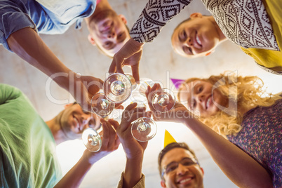 Business people celebrating a birthday