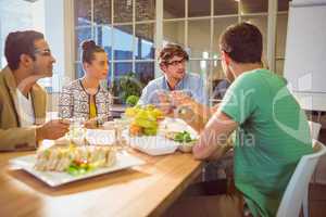 Business people having lunch