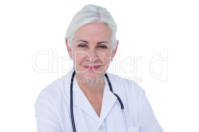 Smiling  doctor with stethoscope