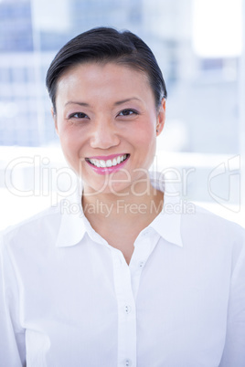 Businesswoman smiling at the camera