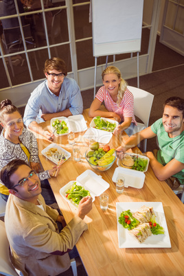 Business people having lunch