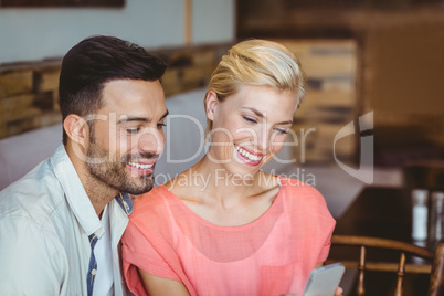 couple hanging out in a coffee shop