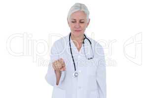 doctor gesturing with hands