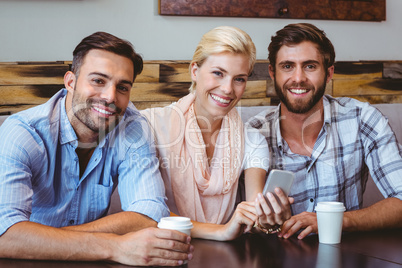 friends taking a coffee