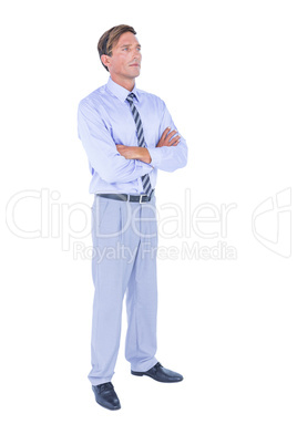 Standing businessman