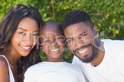 Happy family spending time together