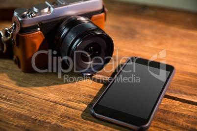 A beautiful brown fashioned camera