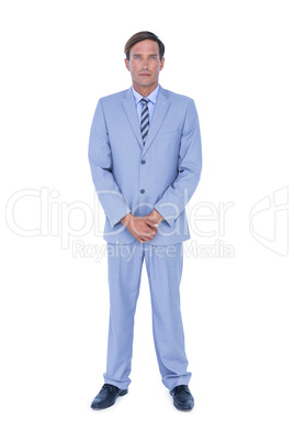 Standing businessman