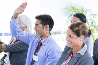 Business team during meeting