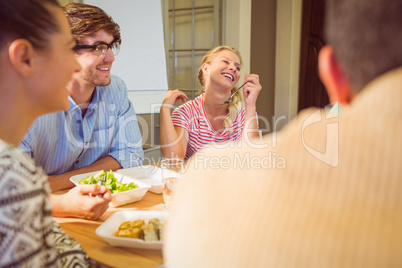 Business people having lunch