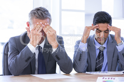 stressed businesspeople