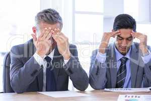 stressed businesspeople