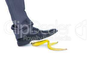 man walking on banana