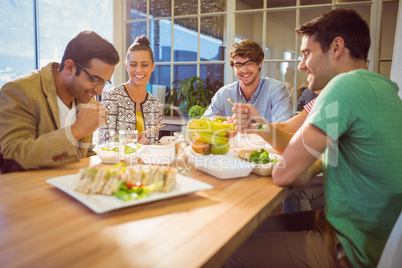 Business people having lunch