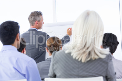 Business team having a meeting