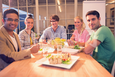 Business people having lunch