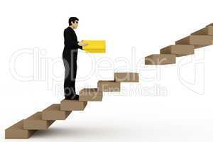 Man builds on career stairs