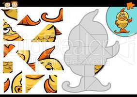 cartoon fish jigsaw puzzle game