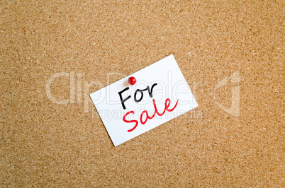 Sticky Note For Sale Concept