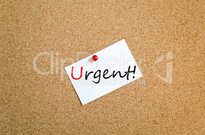 Sticky Note Urgent Concept