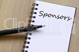 Sponsors Concept Notepad