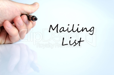 Mailing list concept