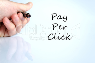 Pay per click concept