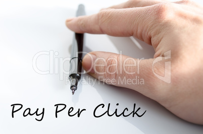 Pay per click concept