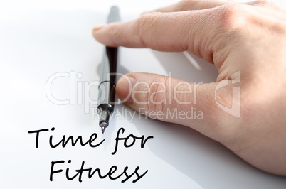 Time for fitness concept