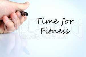 Time for fitness concept
