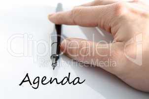 Agenda concept