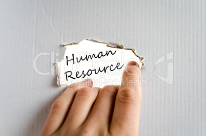 Human resource concept