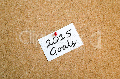 Sticky Note 2015 Goals Concept