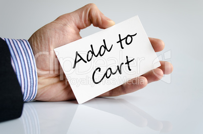 Hand writing Add to cart