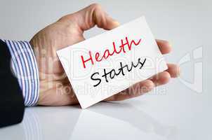 Health Status concept