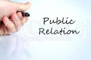 Public relation concept