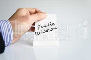 Public relation concept