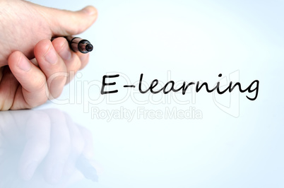 E-learning concept