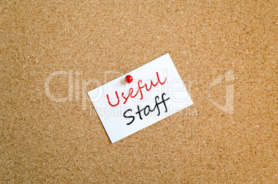 Sticky Note Usefful Staff Concept