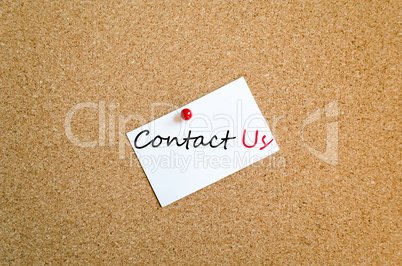 Sticky Note Contact Us Concept