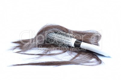 Hairbrush With Hair