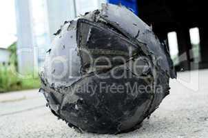 Old football ball
