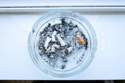 Dirty ashtray