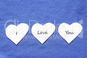 Valentine text hearts