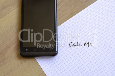 Phone and notepad