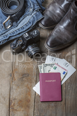 Vintage travel luggage