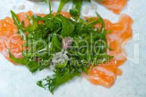 fresh salmon carpaccio
