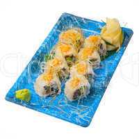 take away sushi express on plastic tray