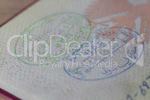 UAE Entry and Exit Stamps