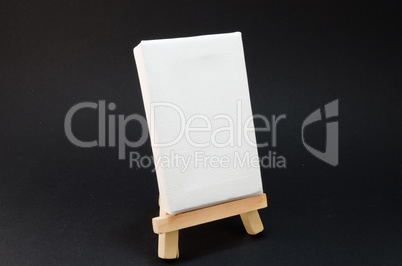 Artist Easel, black background